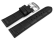 Watch strap - genuine leather - croco - black - 22mm 24 mm