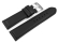 Watch strap - genuine leather - smooth - black - 22mm 24 mm