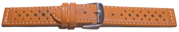 Watch strap - genuine leather - Style - orange