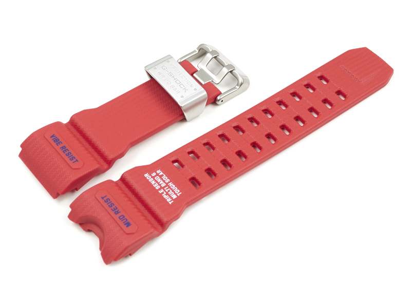 GWG 1000RD GWG 1000RD 4A Casio Red Resin Replacement Watch Strap