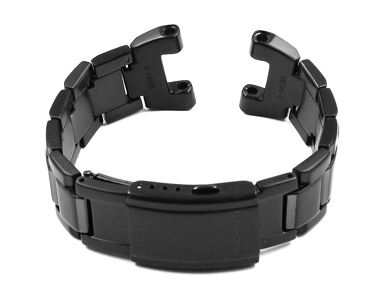 Black Metal Watch Bracelet Casio Watch Band for GST-W110BD-1A2, GST-W