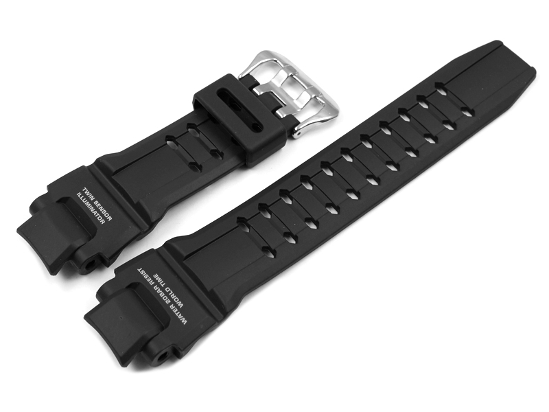 Casio Black Resin Watch Strap with light legend for GA 1100 1A GA 110