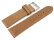 Watch strap - Berlin - Genuine leather - Soft Vintage - light brown 20mm Steel