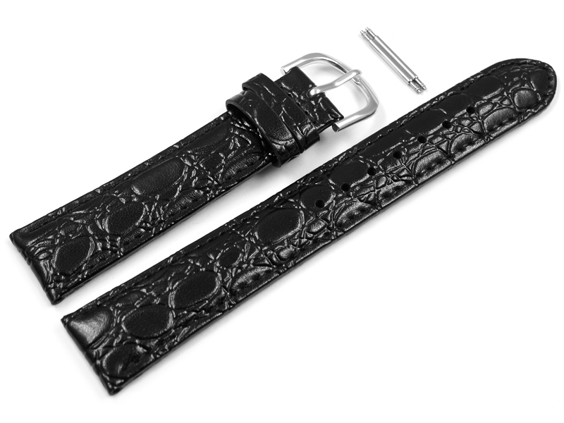 Casio Replacement Black Leather Watch Strap for MTP 1094E