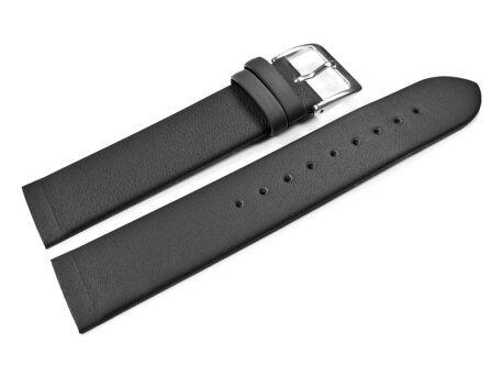 Watch Strap suitable for SKW2059 - Black Leather Watch Band