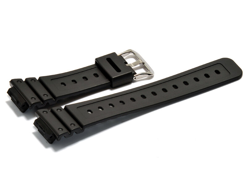 Casio Watch Strap watchband Resin Band Black 18mm W-201-1AVEF W-201 W-201G-9