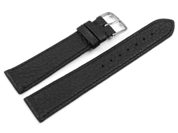 Watch strap Genuine deer leather grained black 12mm 14mm...