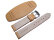 Watch band - Genuine grained leather - with Pad - brown