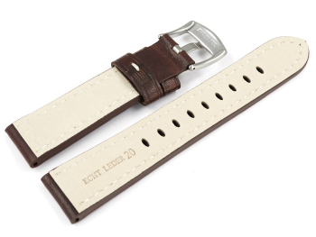 Brown Leather Watch Strap Miami without padding 24mm 26mm