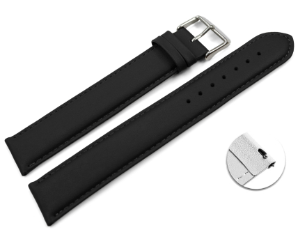 Quick release Watch Strap Genuine leather Smooth XXL...