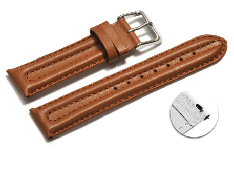 Quick release Watch Strap Genuine leather smooth light...