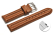 Quick release Watch Strap Genuine leather smooth light brown 18mm 20mm 22mm