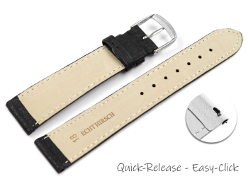 Quick release Watch Strap Genuine deer leather grained...