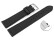 Quick release Watch Strap Genuine deer leather grained black 12mm 14mm 16mm 18mm 20mm 22mm