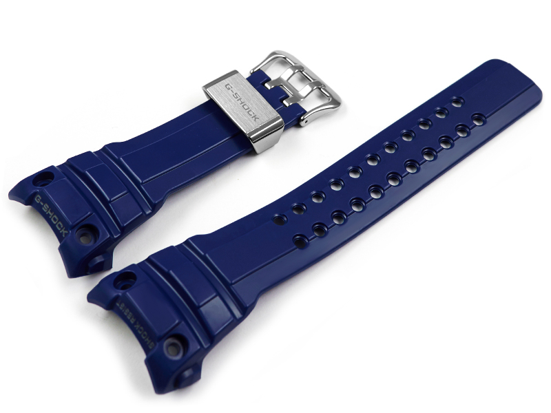 Genuine Casio Gulfmaster Replacement Blue Resin Watch Strap GWN 1000H