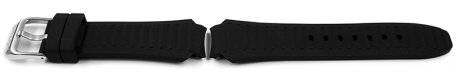 Genuine Lotus Replacement Black Rubber Watch Strap suitable for 15861 15862