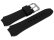 Genuine Lotus Replacement Black Rubber Watch Strap suitable for 15861 15862