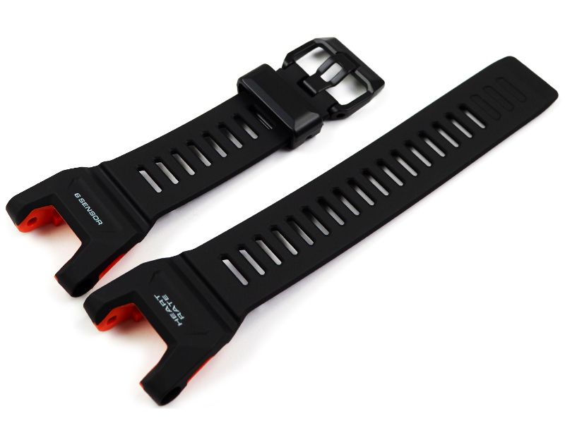 Genuine Casio Replacement Black Bio Based Urethane Resin Watch Strap