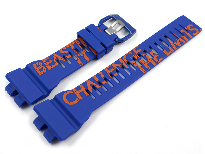 Genuine Casio G Squad Dagger Blue Resin Watch Band for GBA 800DG 2A