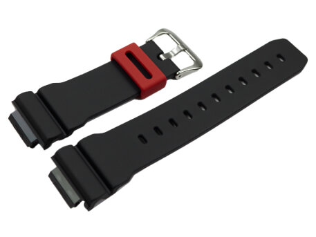 Casio Black Resin Replacement Strap GW-M5610RB-4 with red...