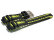 Watch strap Casio for G-7710C, G-7710C-3, rubber, green/blue