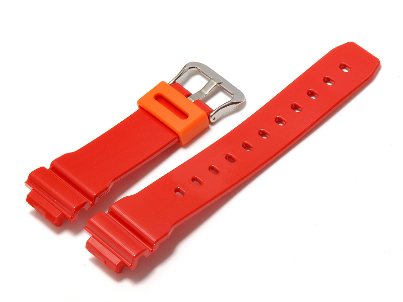 Casio Watch strap for DW 6900CB 4 rubber red