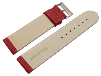 Watch strap soft leather grained dark red 12mm 14mm 16mm...