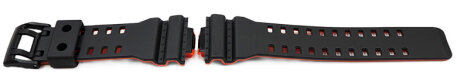 Genuine Casio G-Shock Black and Orange Resin Watch Band GAW-100BR-1A GAS-100BR-1A