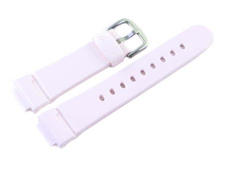 Watch strap Casio f. Baby G BGA 100 BGA 1000 rubber light pink