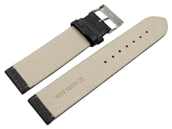 XS Watch strap soft leather grained black 12mm 14mm 16mm 18mm 20mm