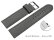 XS Quick Release Watch strap soft leather grained dark gray 12mm 14mm 16mm 18mm 20mm