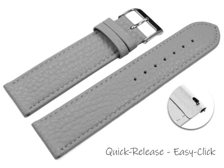 XS Quick Release Watch strap soft leather grained light...