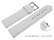 XS Quick Release Watch strap soft leather grained white 12mm 14mm 16mm 18mm 20mm