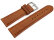 Watch strap very soft leather padded retro look light brown 14mm - 24mm