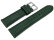 Watch strap very soft leather padded retro look green 14mm - 24mm