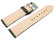 Watch strap very soft leather padded retro look green 14mm - 24mm