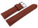 Watch strap very soft leather padded retro look Rust 14mm - 24mm