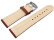 Watch strap very soft leather padded retro look Rust 14mm - 24mm