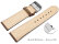 Quick Release Watch Strap very soft leather padded retro look Tobacco 14mm - 24mm