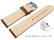 Quick Release Watch Strap very soft leather padded retro look Rust 14mm - 24mm