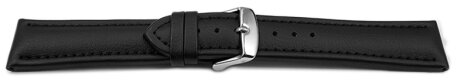 Black Vegan Grain Quick release Watch Strap padded 18mm 20mm 22mm 24mm