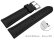 Black Vegan Grain Quick release Watch Strap padded 18mm 20mm 22mm 24mm