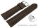 Dark Brown Vegan Grain Quick release Watch Strap padded 18mm 20mm 22mm 24mm