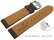 Dark Brown Vegan Grain Quick release Watch Strap padded 18mm 20mm 22mm 24mm