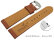 Light Brown Vegan Grain Quick release Watch Strap padded 18mm 20mm 22mm 24mm