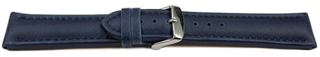 Blue Vegan Grain Quick release Watch Strap padded 18mm 20mm 22mm 24mm