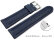 Blue Vegan Grain Quick release Watch Strap padded 18mm 20mm 22mm 24mm