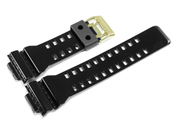 Casio Shiny Black Resin Replacement Strap for GA-140GB-1A1