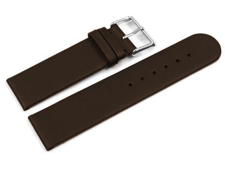 Watch band hydrophobized leather Waterproof dark brown