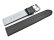 Black Leather Replacement Watch Band suitable for SKW2193